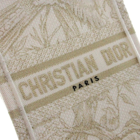 Dior Book Tote Mini Phone Bag Ivory Gold - Picture 13 of 14